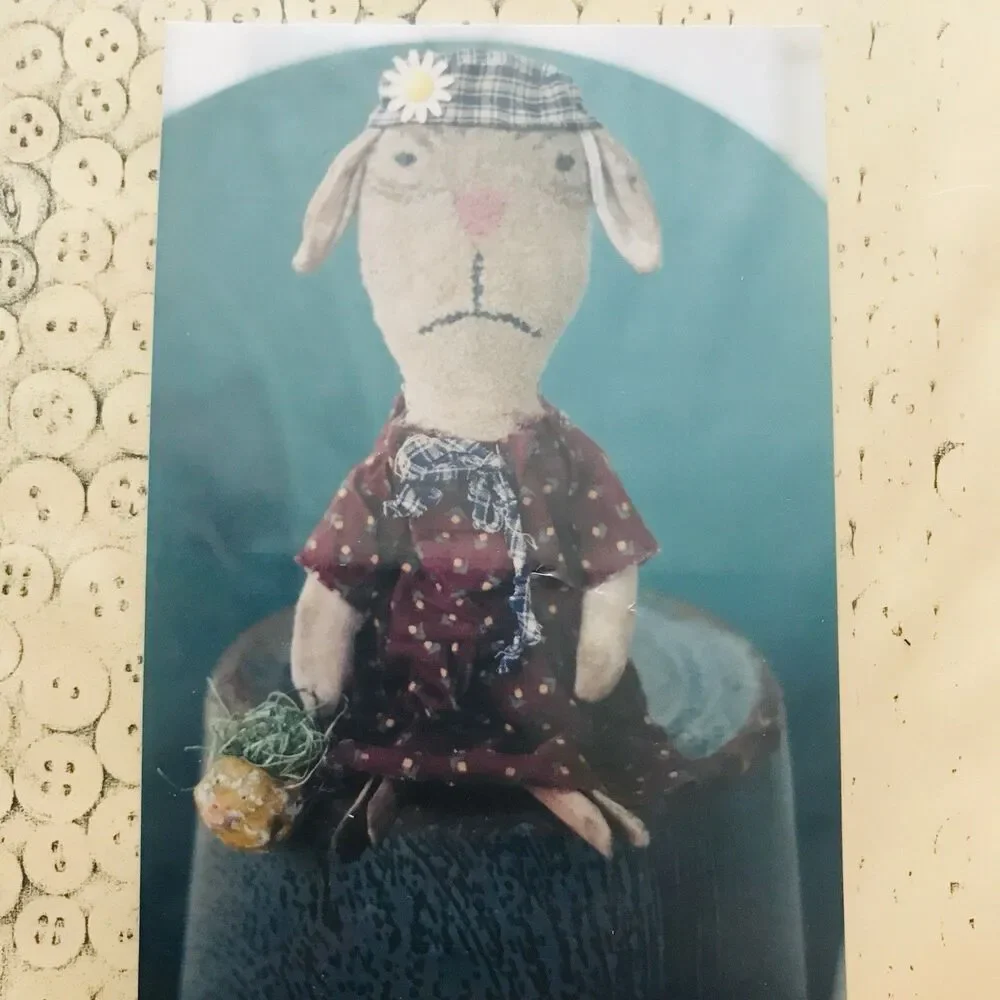 Hickety Pickety Sewing Pattern AS46 PUNCHED RABBIT Soft Doll Primitive Uncut